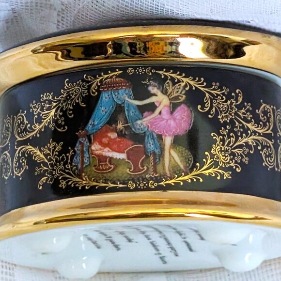 1992 Ardleigh Elliot & Sons Russian Ballet Porcelain Trinket Jewelry Vanity Box - Picture 7 of 10